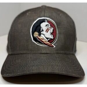 Florida State Seminoles Fitted S/M Gray Hat Cap FSU Logo NCAA